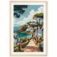 Affiche Ville Bretagne ( 30x45-cm-Bois-clair)