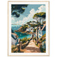 Affiche Ville Bretagne ( 60x80-cm-Bois-clair)