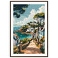 Affiche Ville Bretagne ( 60x90-cm-Bois-foncé)