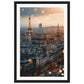 Affiche Ville Paris ( 30x45-cm-Bois-noir)