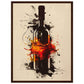 Affiche Vin Design ( 45x60-cm-Bois-foncé)