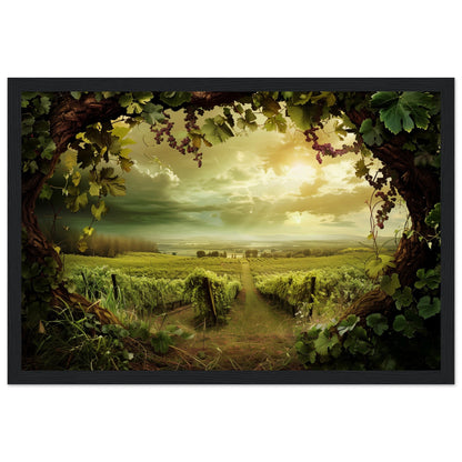 Affiche Vin Nature ( 30x45-cm-Bois-noir)