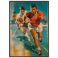 Affiche Vintage Sport ( 70x100-cm-Bois-foncé)