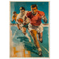 Affiche Vintage Sport ( 70x100-cm-Bois-clair)