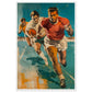 Affiche Vintage Sport ( 60x90-cm-Bois-blanc)