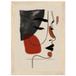 Affiche Visage Abstrait ( 21x29.7-cm-Bois-clair)