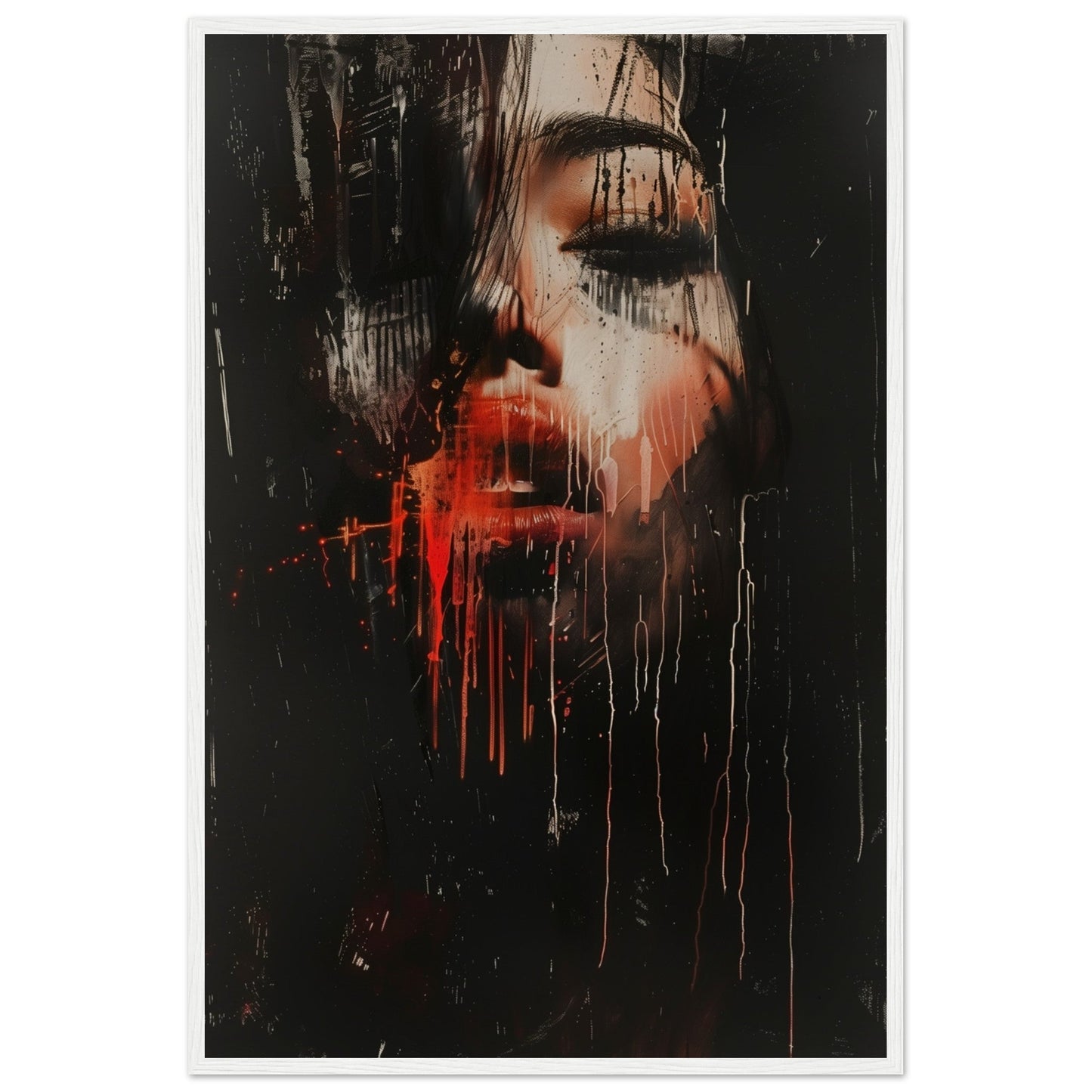 Affiche d'Art Contemporain ( 60x90-cm-Bois-blanc)