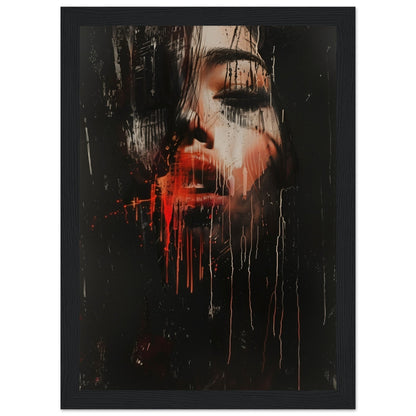 Affiche d'Art Contemporain ( 21x29.7-cm-Bois-noir)