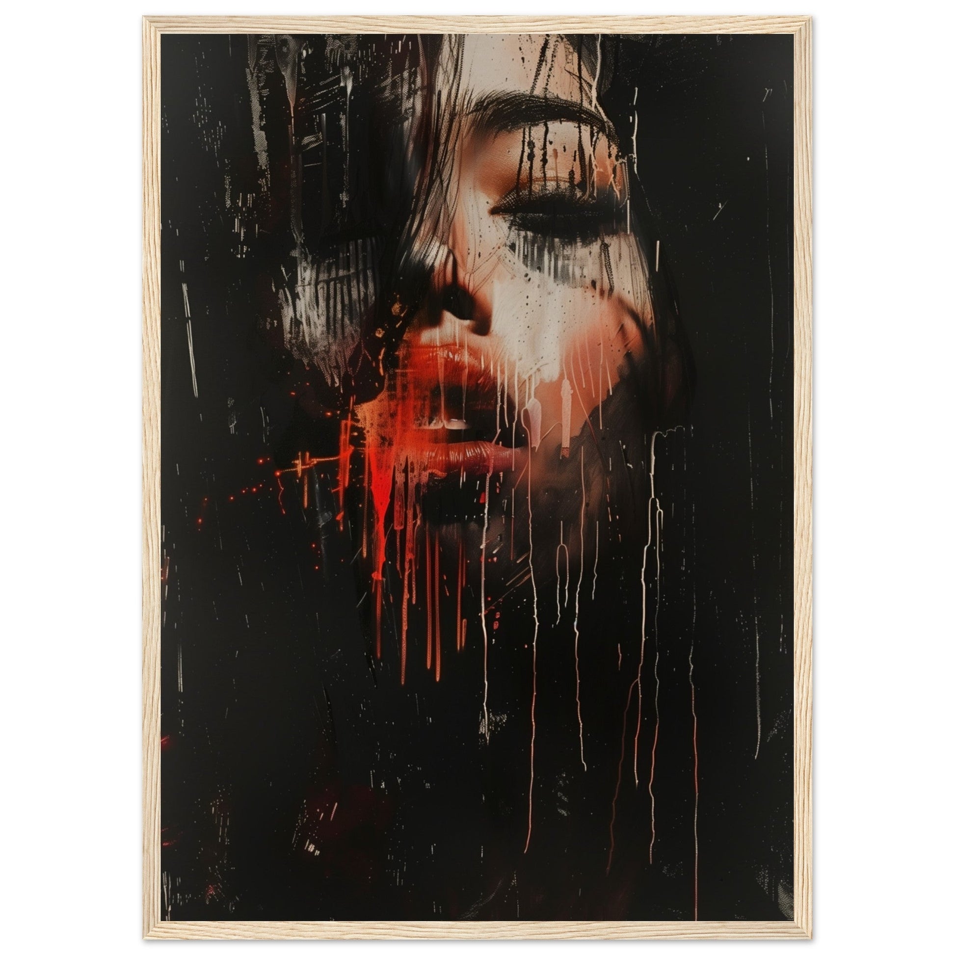 Affiche d'Art Contemporain ( 50x70-cm-Bois-clair)