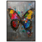 Affiche de Papillon ( 70x100-cm-Bois-noir)