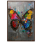 Affiche de Papillon ( 60x90-cm-Bois-foncé)