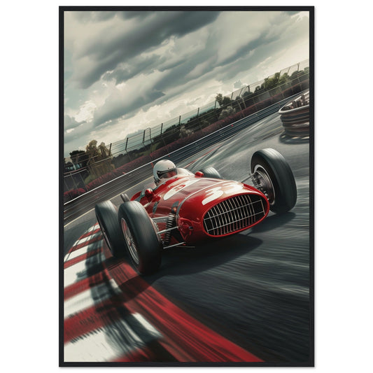 Eau Rouge Poster ( 70x100-cm-Bois-noir)