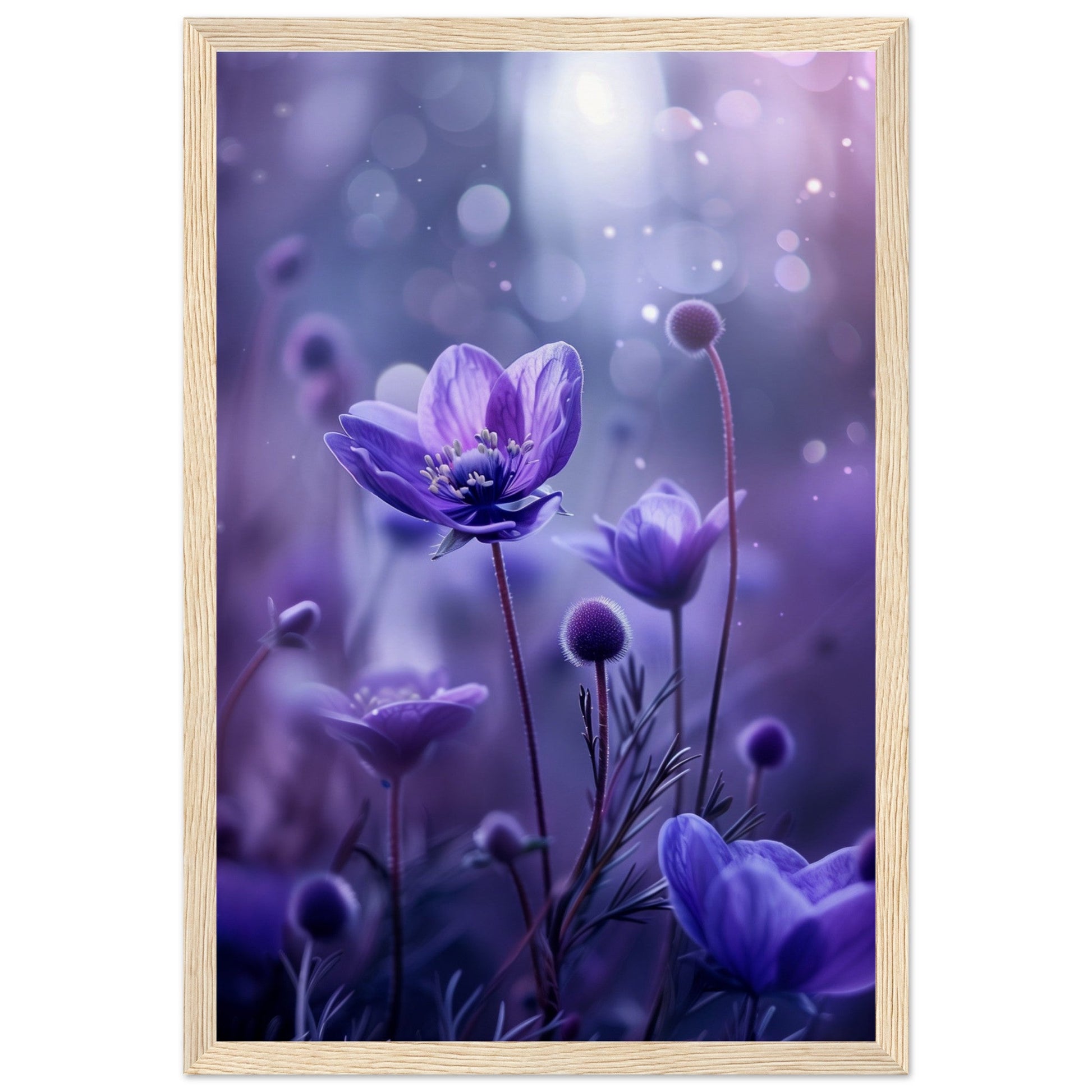 Petite Fleur Affiche ( 30x45-cm-Bois-clair)