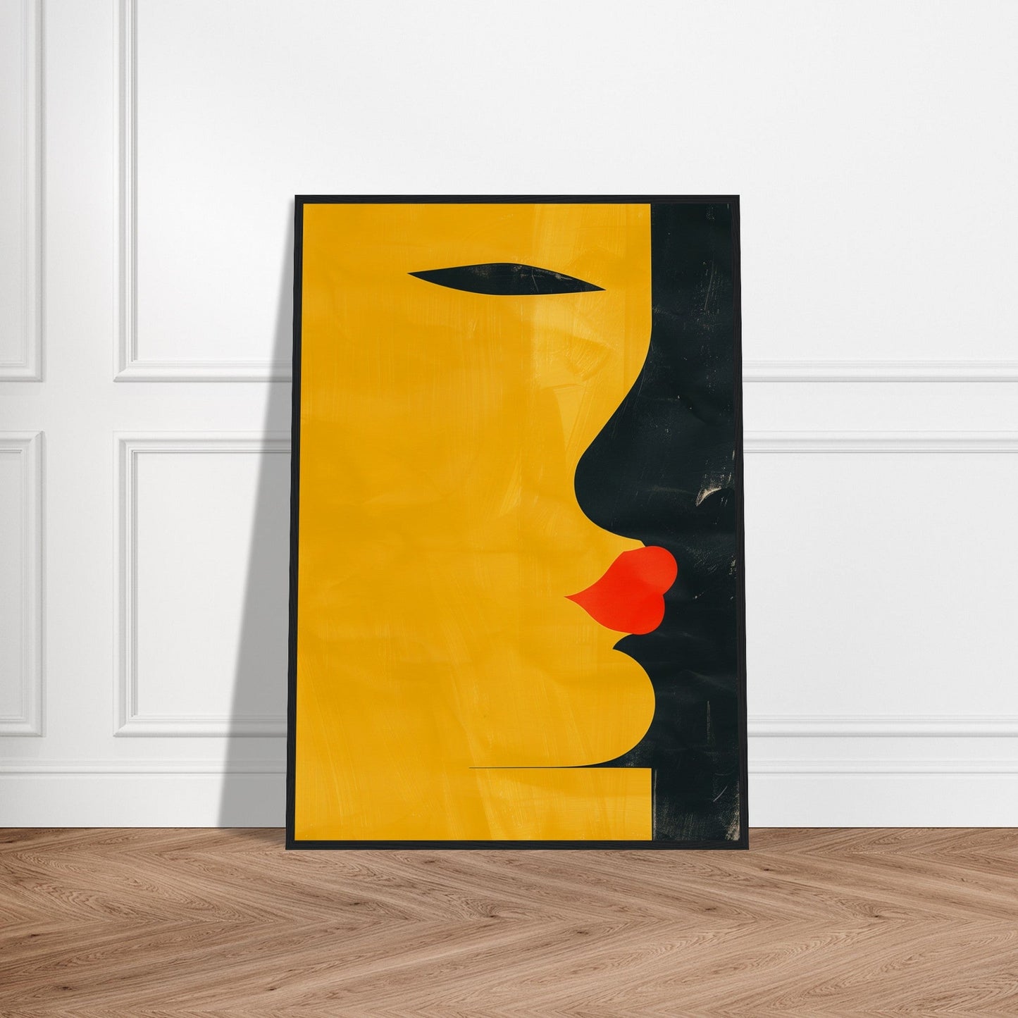 Poster Abstrait Jaune ( )