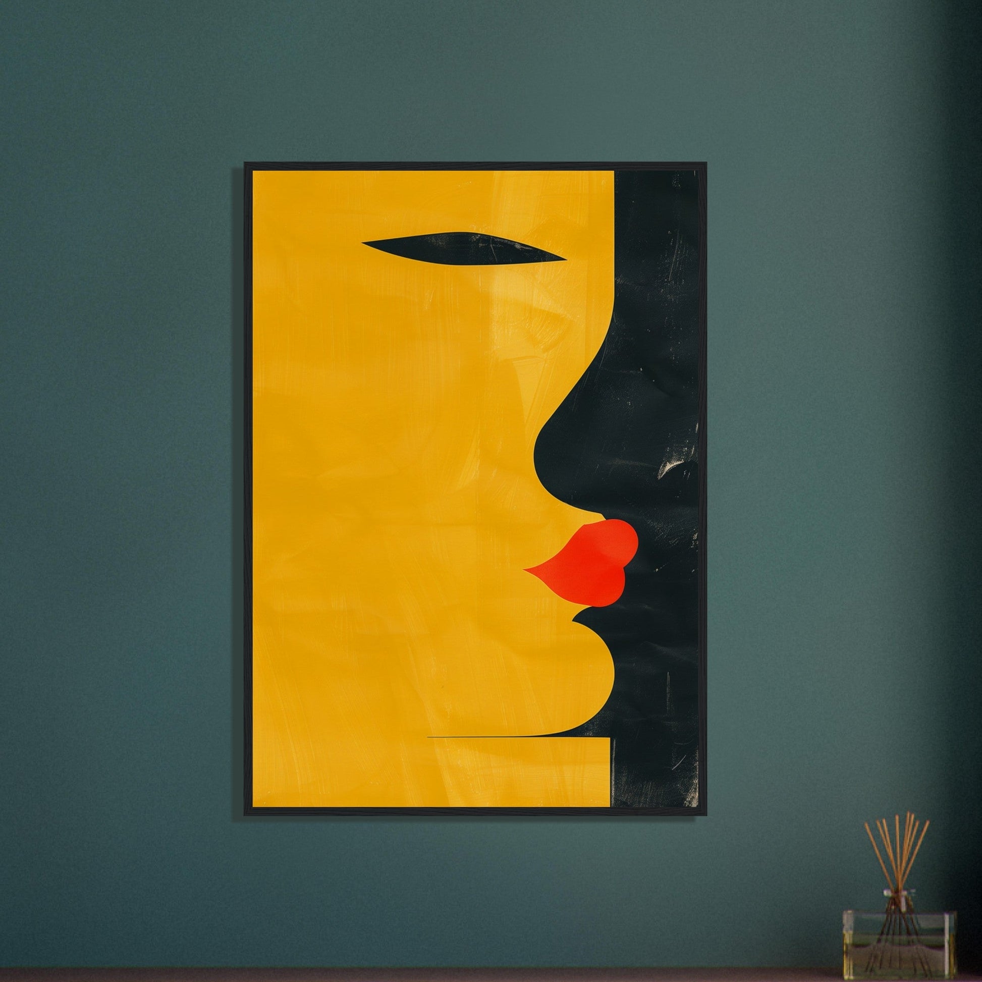 Poster Abstrait Jaune ( )