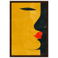 Poster Abstrait Jaune ( 30x45-cm-Bois-foncé)