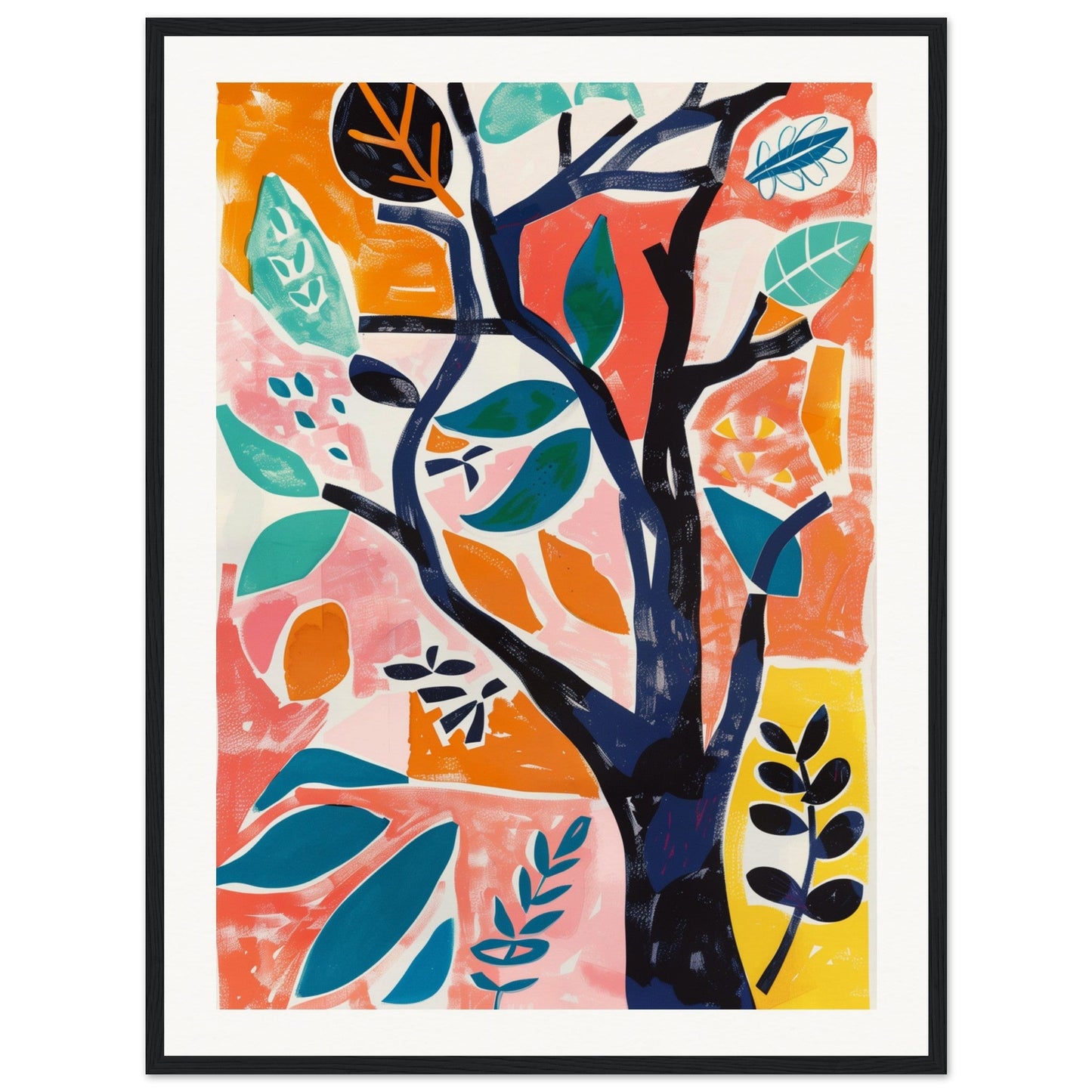 Poster Aesthetic Matisse ( 60x80-cm-Bois-noir)