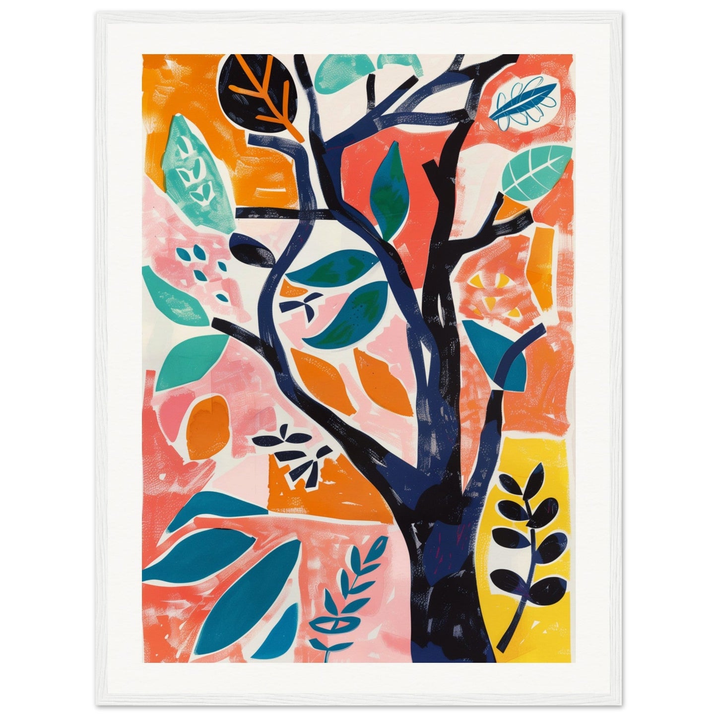 Poster Aesthetic Matisse ( 60x80-cm-Bois-blanc)