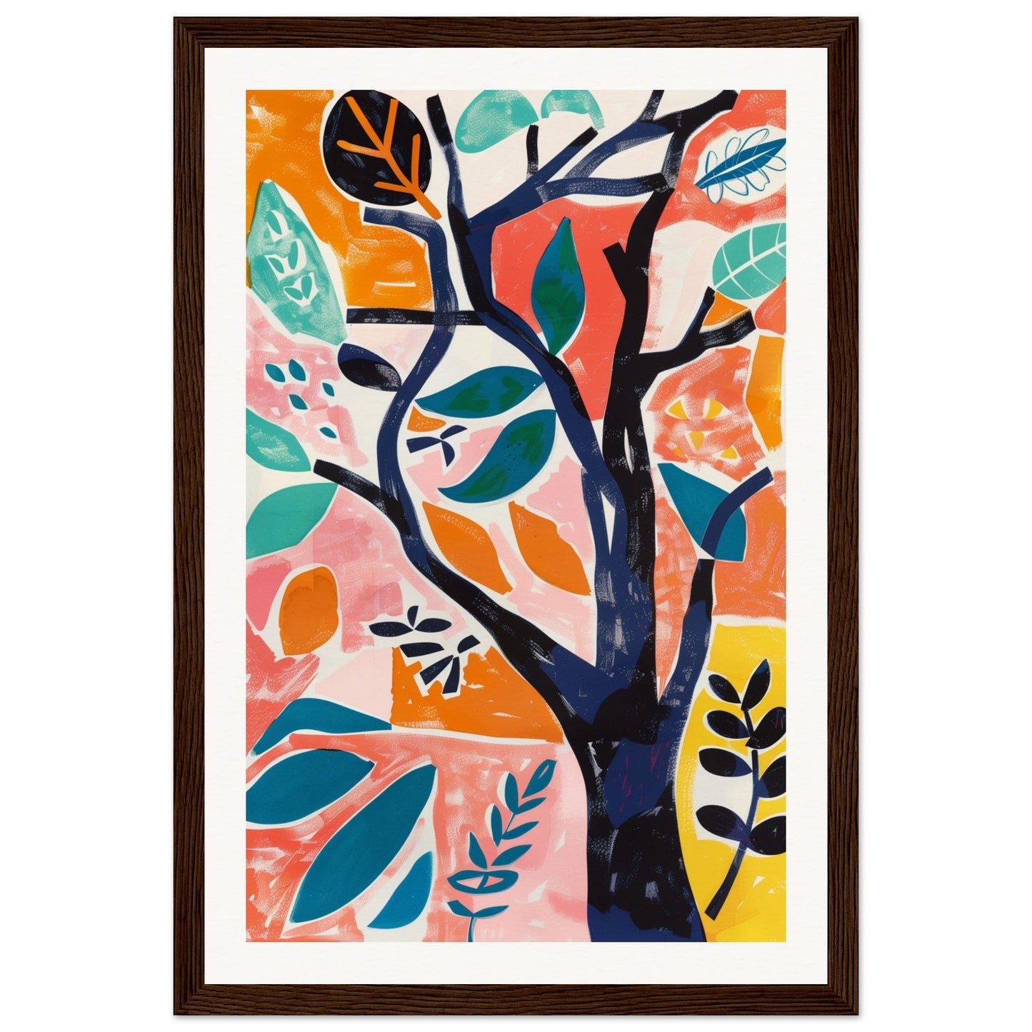 Poster Aesthetic Matisse ( 30x45-cm-Bois-foncé)