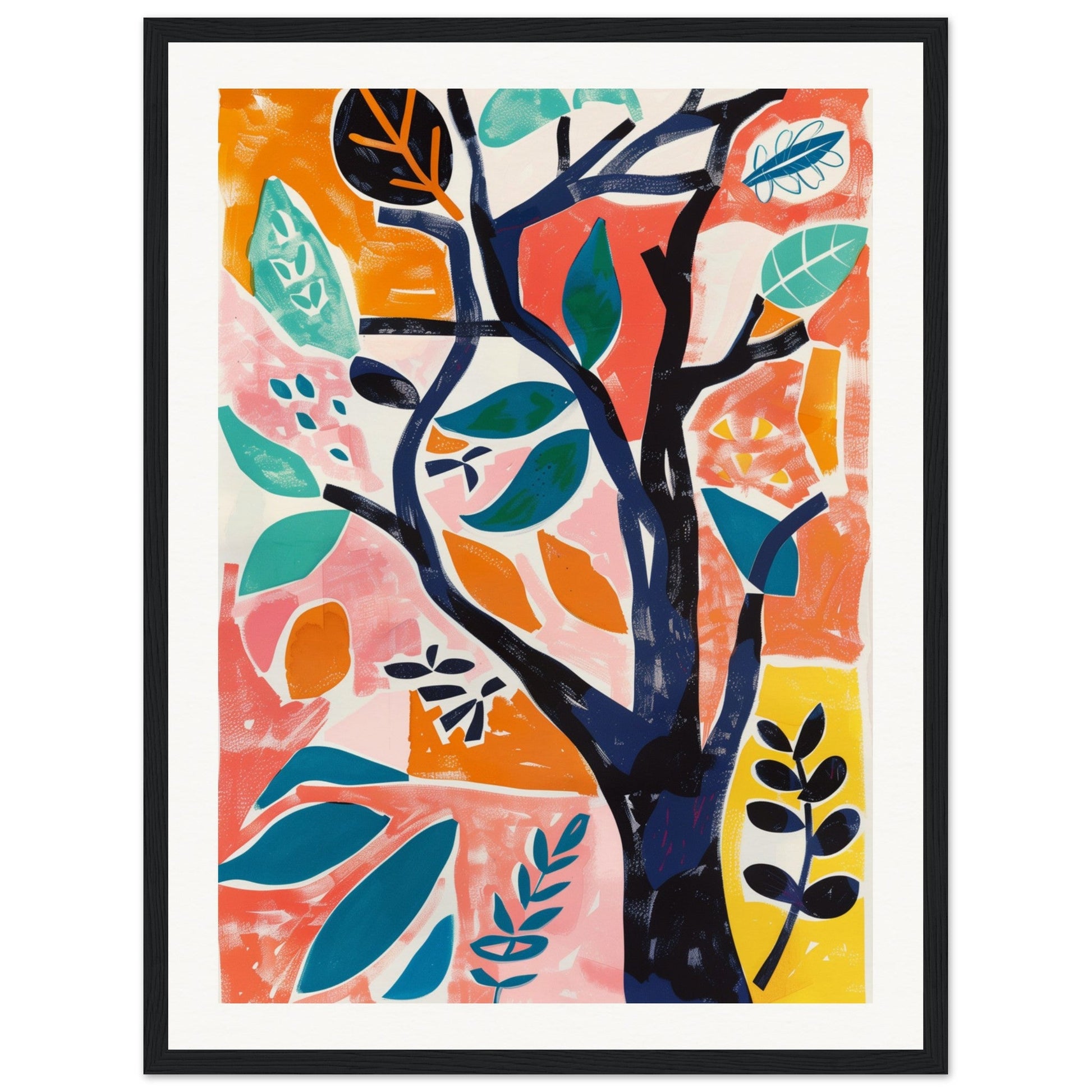 Poster Aesthetic Matisse ( 45x60-cm-Bois-noir)