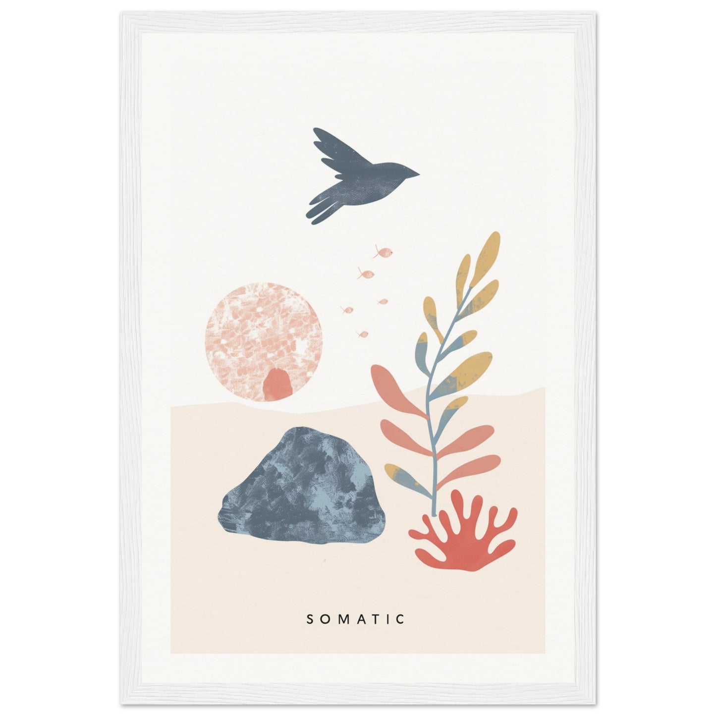 Poster Aesthetic Somatic ( 30x45-cm-Bois-blanc)