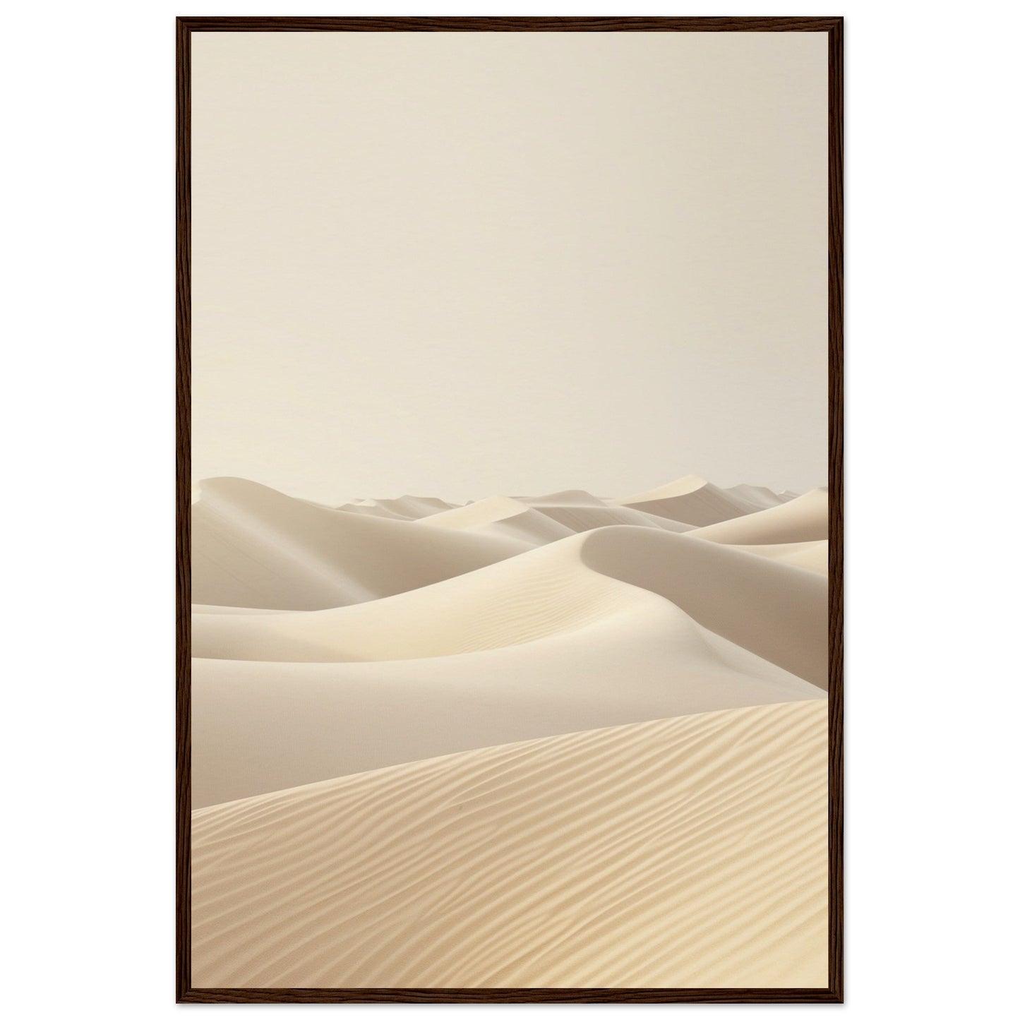 Poster Ambiance Zen ( 60x90-cm-Bois-foncé)