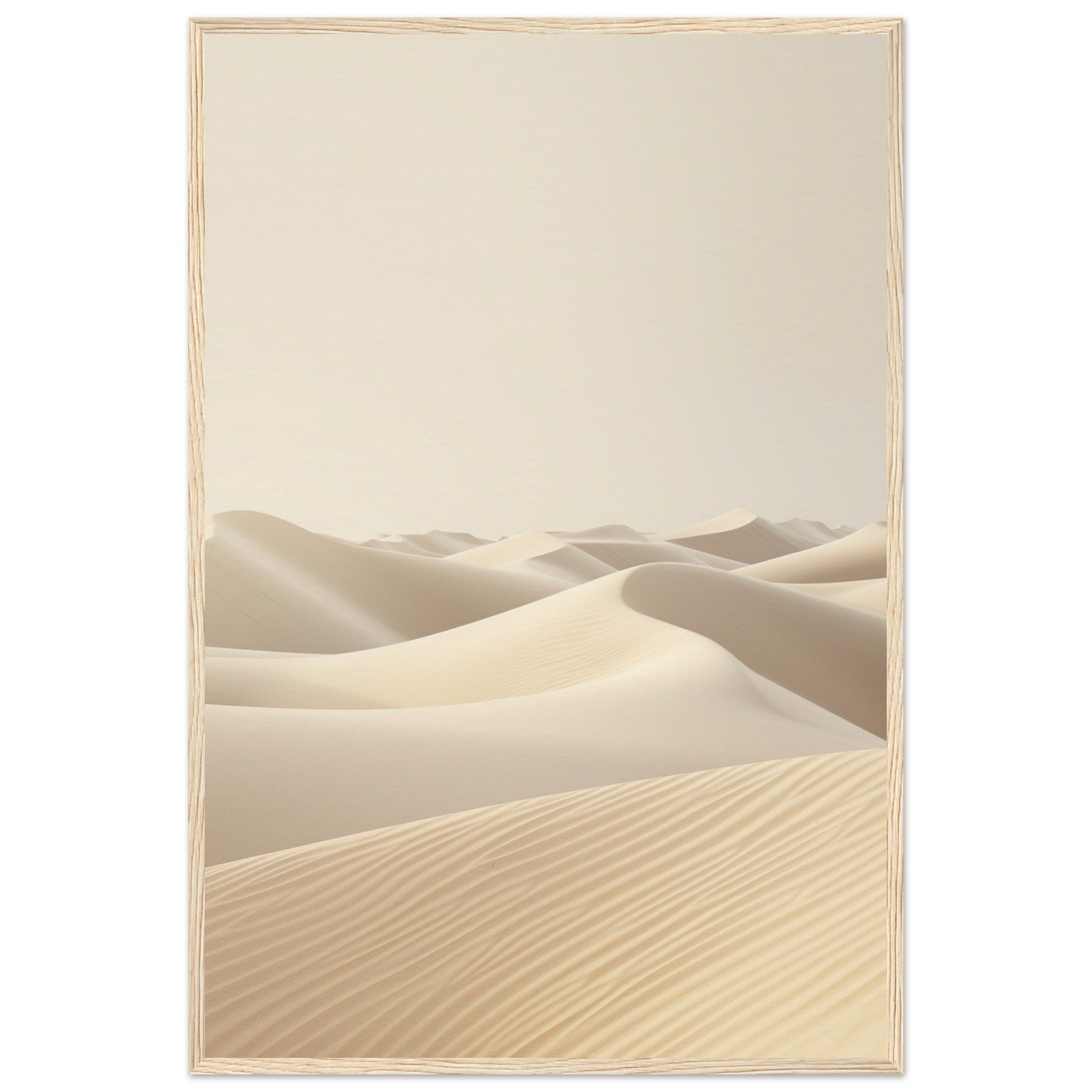 Poster Ambiance Zen ( 60x90-cm-Bois-clair)