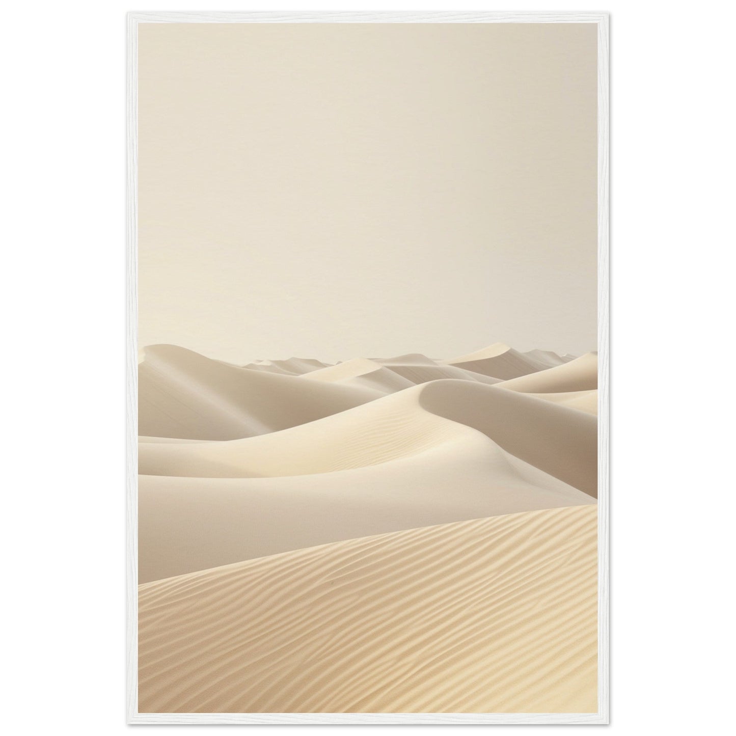 Poster Ambiance Zen ( 60x90-cm-Bois-blanc)