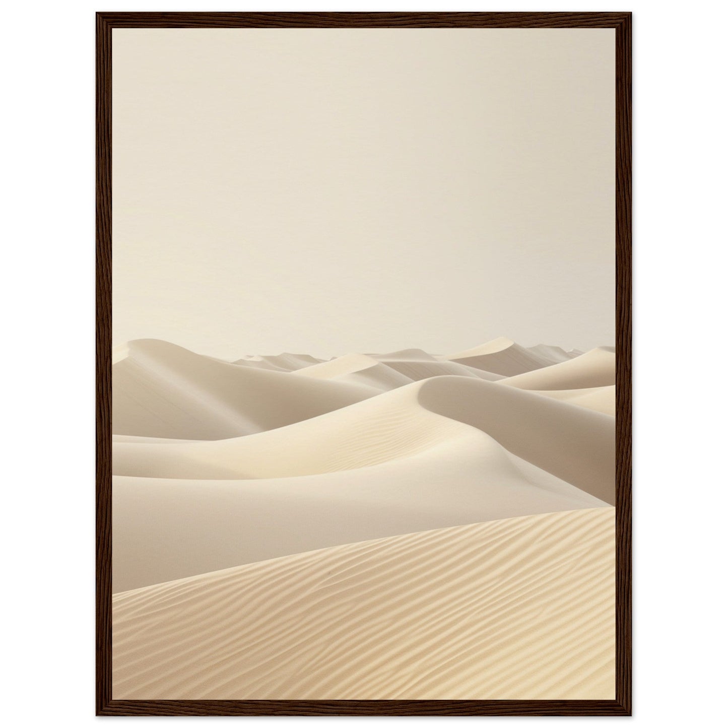 Poster Ambiance Zen ( 45x60-cm-Bois-foncé)