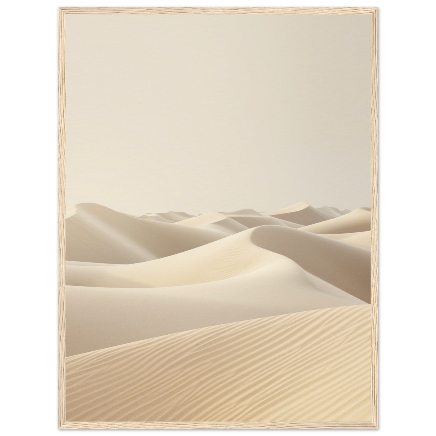 Poster Ambiance Zen ( 60x80-cm-Bois-clair)