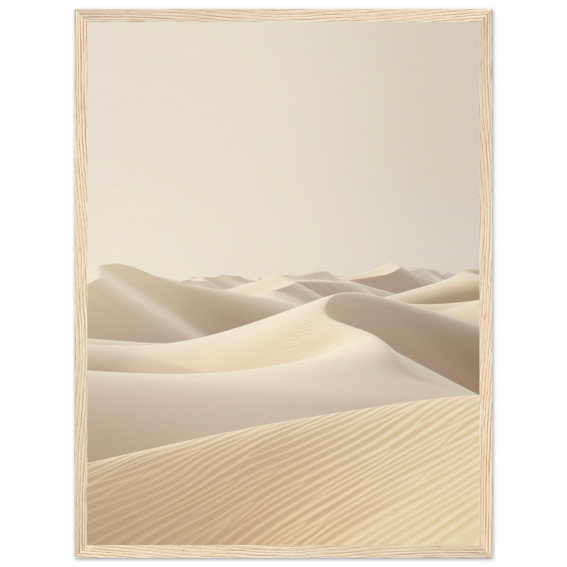 Poster Ambiance Zen ( 45x60-cm-Bois-clair)