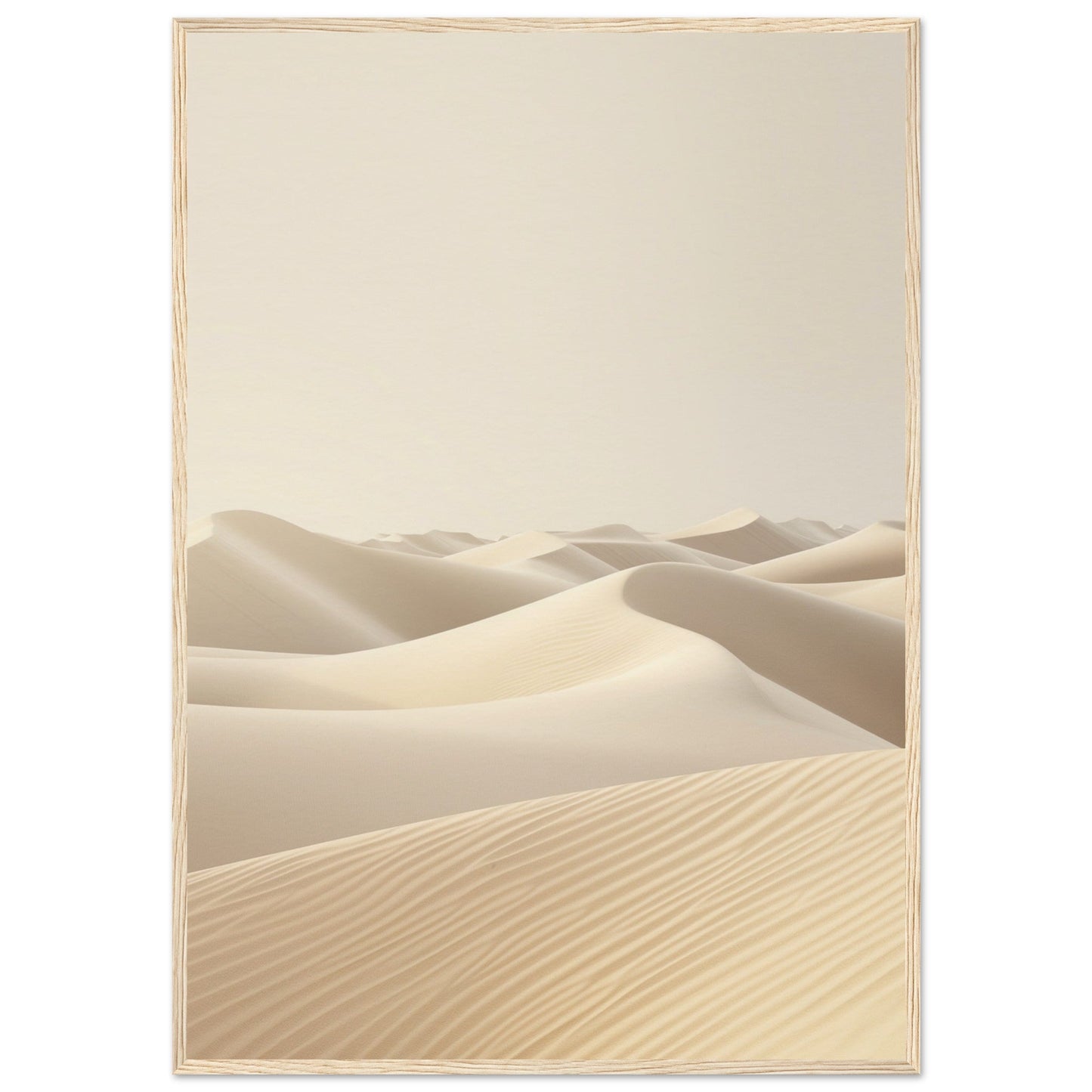 Poster Ambiance Zen ( 70x100-cm-Bois-clair)