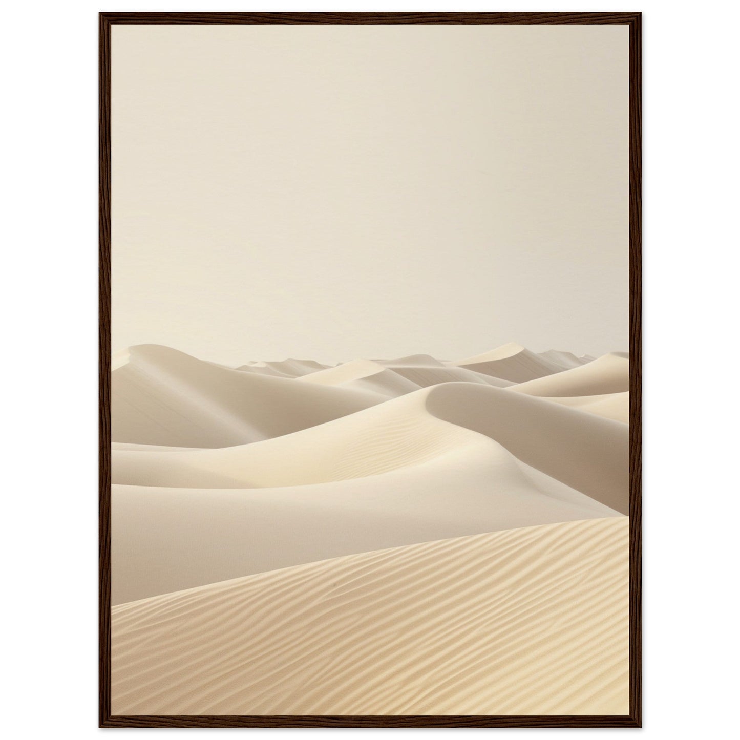 Poster Ambiance Zen ( 60x80-cm-Bois-foncé)