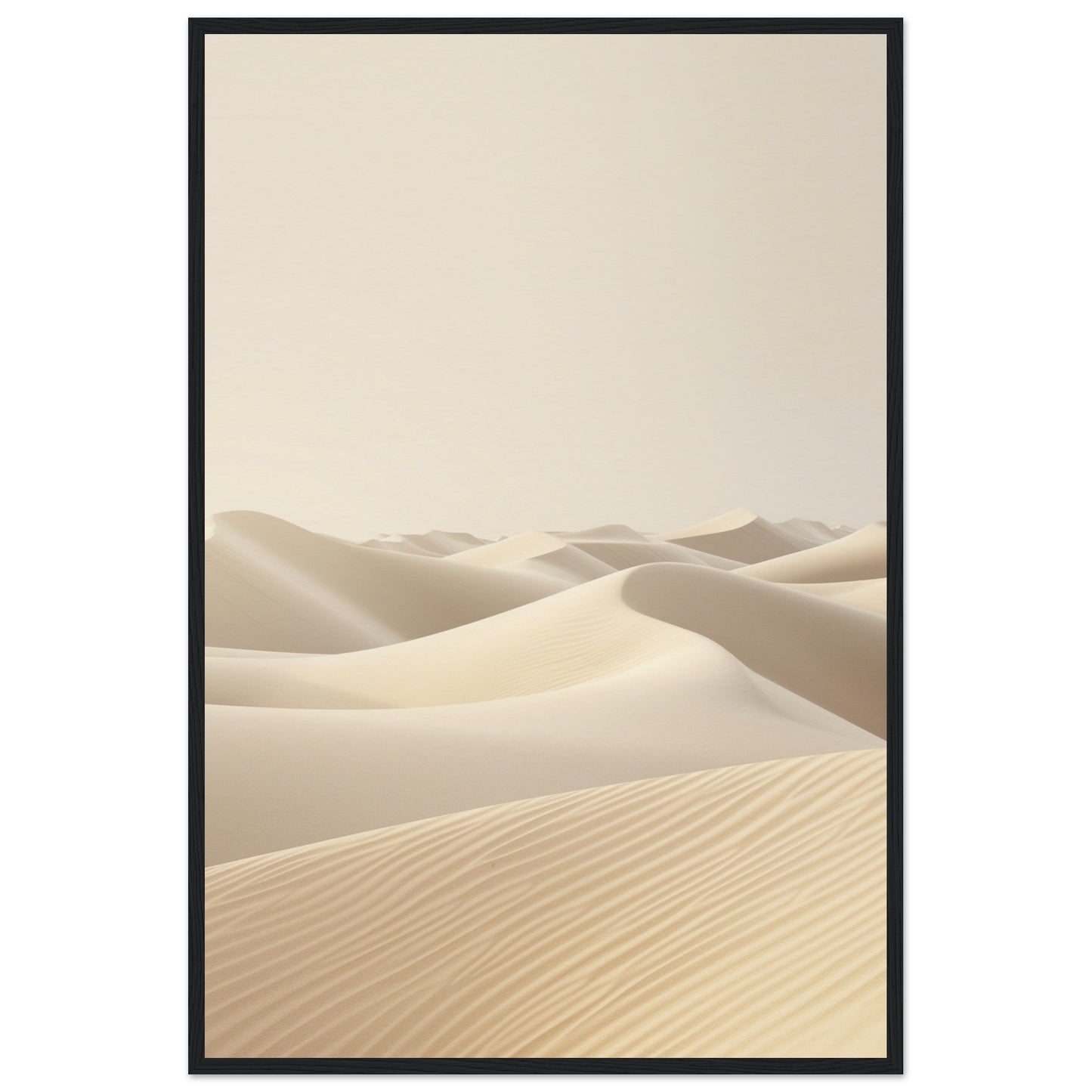 Poster Ambiance Zen ( 60x90-cm-Bois-noir)