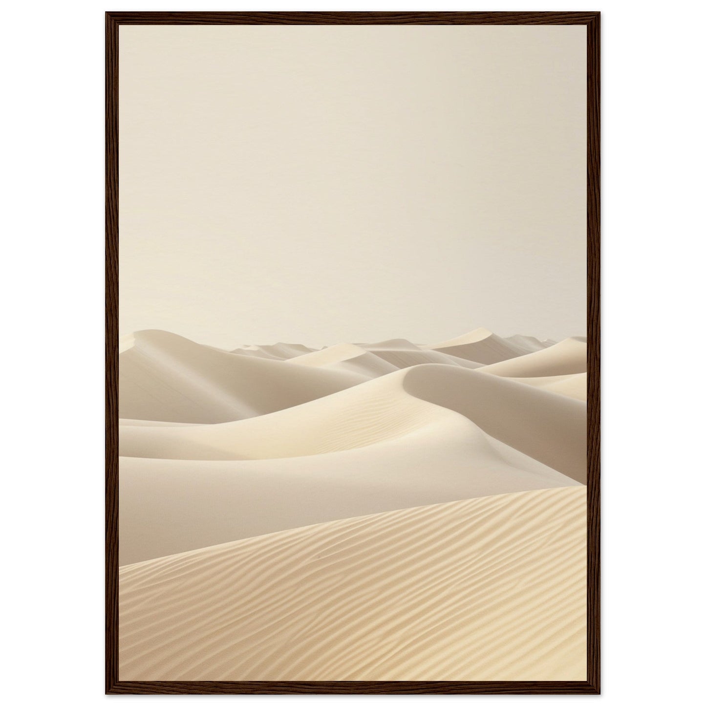 Poster Ambiance Zen ( 50x70-cm-Bois-foncé)