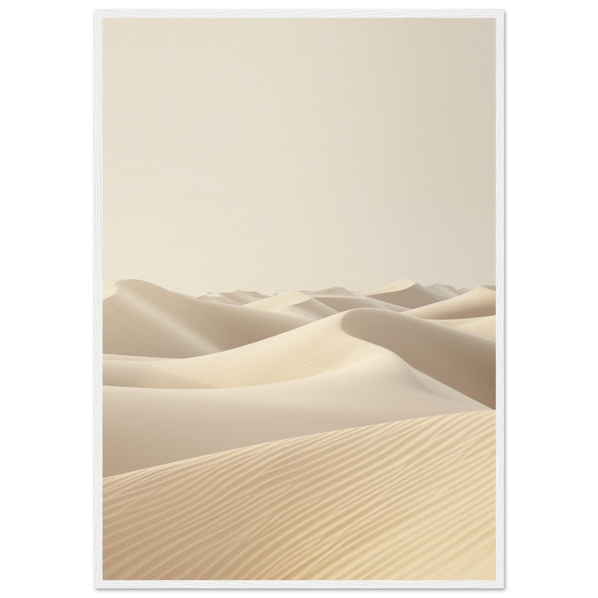 Poster Ambiance Zen ( 70x100-cm-Bois-blanc)