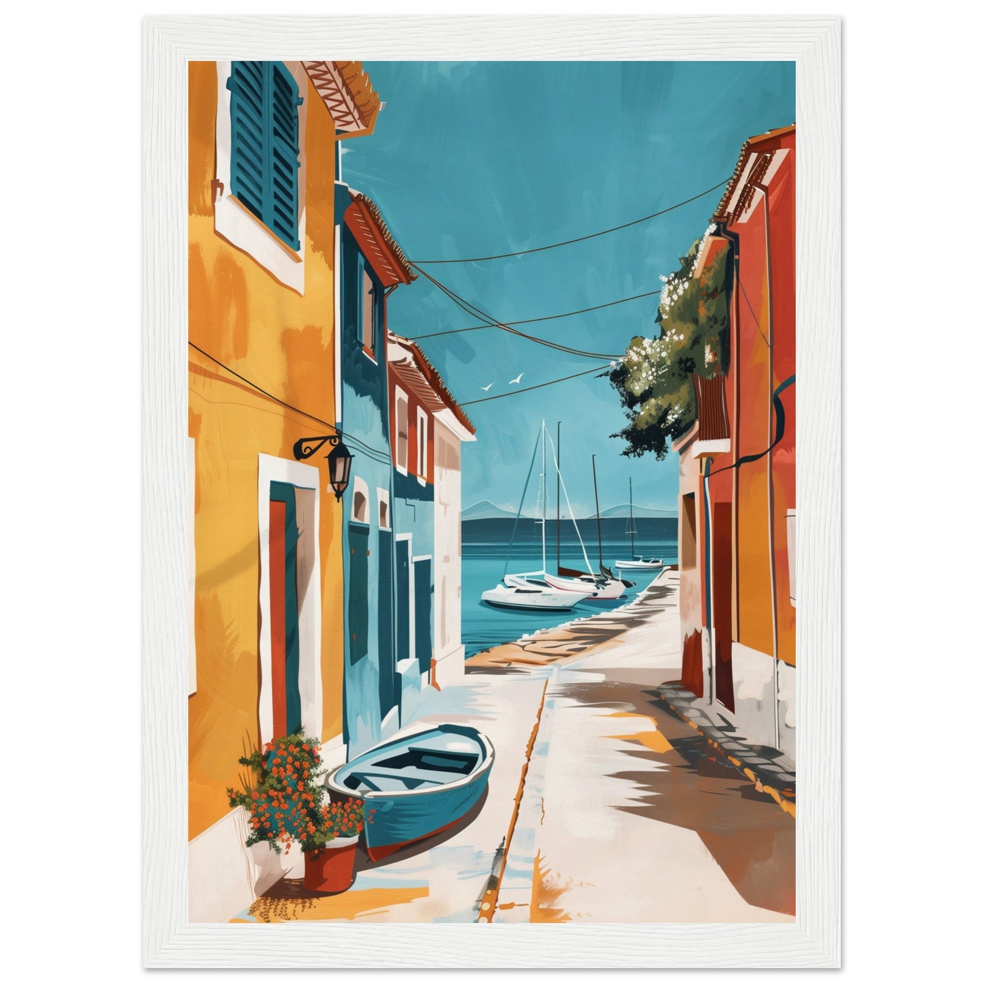 Poster Ancien Arcachon ( 21x29.7-cm-Bois-blanc)