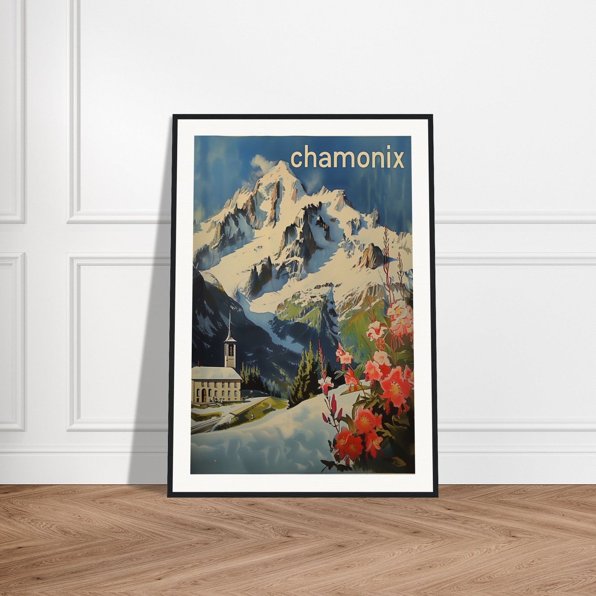 Poster Ancien Chamonix Mont Blanc ( )