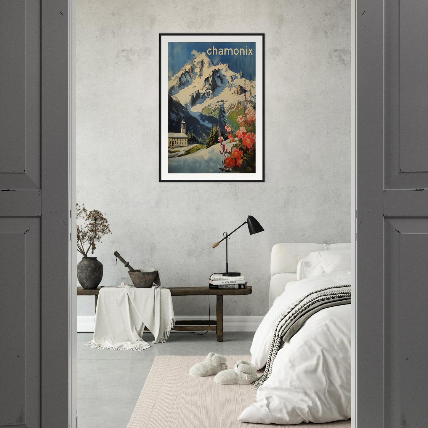 Poster Ancien Chamonix Mont Blanc ( )