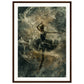 Poster Ancien Danseuse ( 50x70-cm-Bois-foncé)