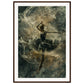 Poster Ancien Danseuse ( 70x100-cm-Bois-foncé)