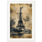 Poster Ancien France ( 30x45-cm-Bois-blanc)