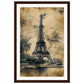 Poster Ancien France ( 30x45-cm-Bois-foncé)