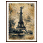 Poster Ancien France ( 60x80-cm-Bois-foncé)