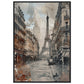 Poster Ancien Paris ( 70x100-cm-Bois-noir)