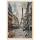 Poster Ancien Paris ( 30x45-cm-Bois-clair)