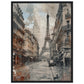 Poster Ancien Paris ( 45x60-cm-Bois-noir)