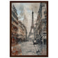 Poster Ancien Paris ( 30x45-cm-Bois-foncé)