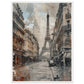 Poster Ancien Paris ( 60x80-cm-Bois-blanc)