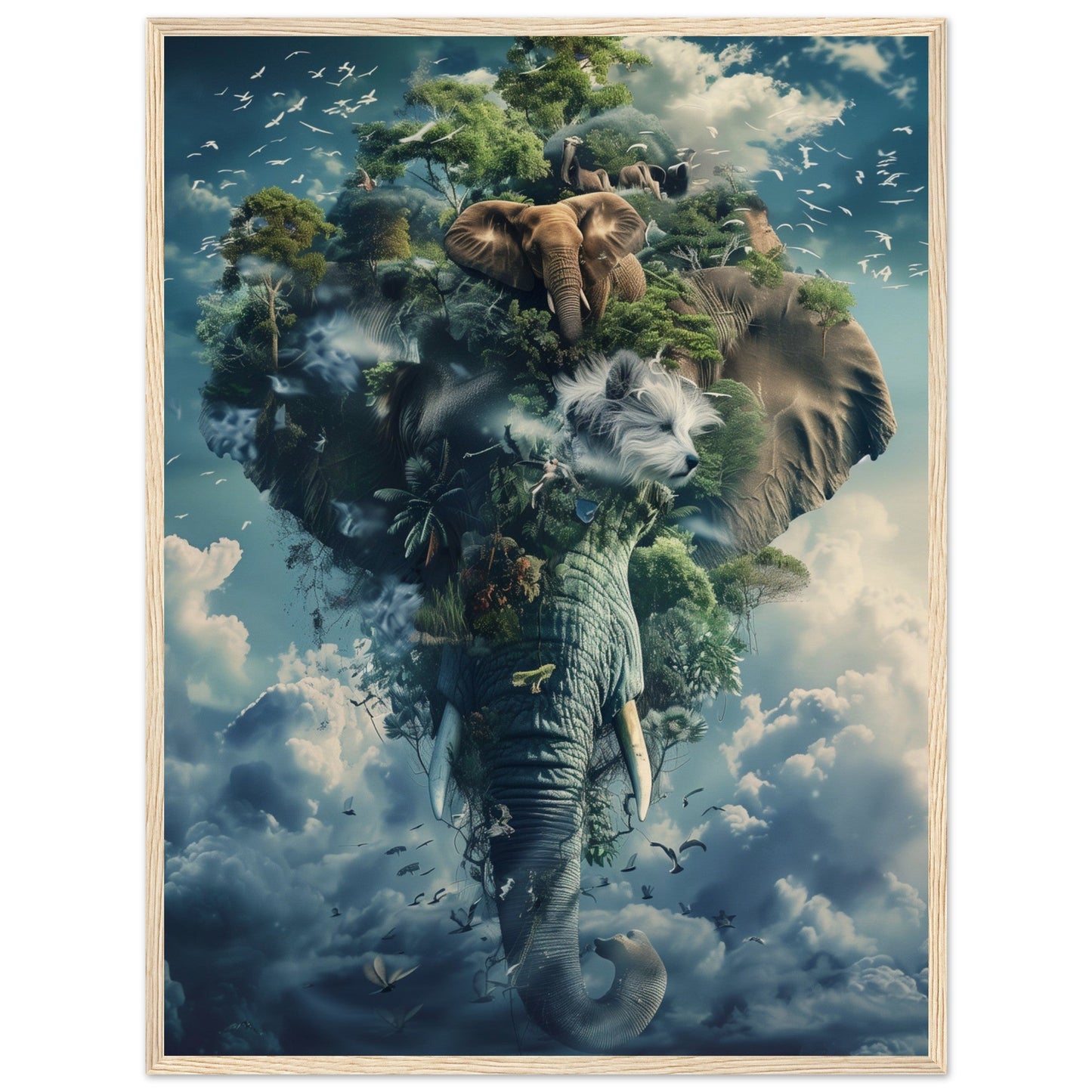 Poster Animaux Fantastiques ( 60x80-cm-Bois-clair)